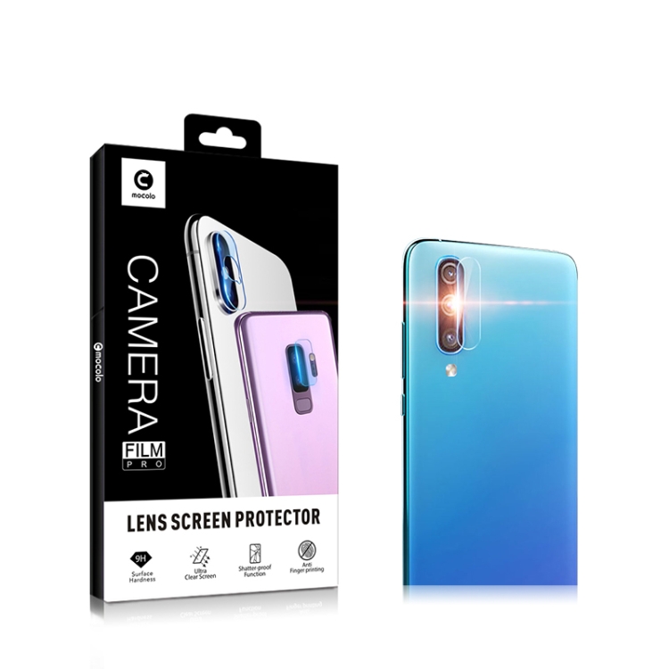 

mocolo 0.15mm 9H 2.5D Round Edge Rear Camera Lens Tempered Glass Film for Galaxy A50