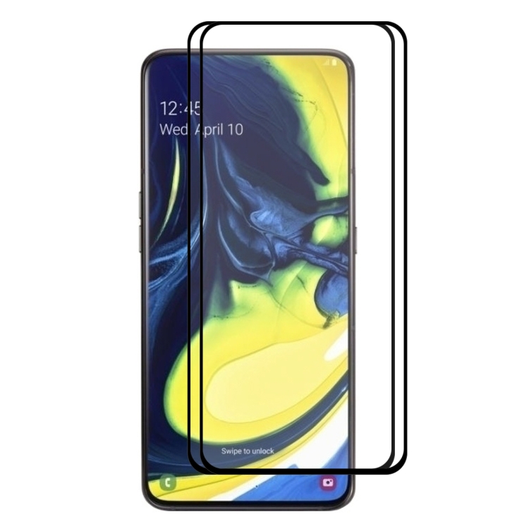

2 PCS ENKAY Hat-prince Full Glue 0.26mm 9H 2.5D Tempered Glass Film for Galaxy A80