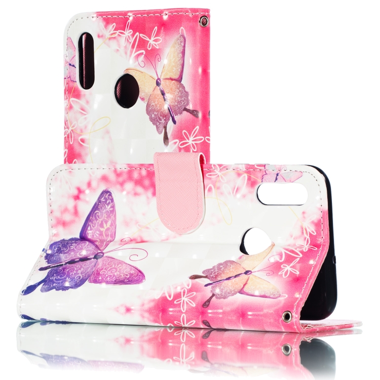 

3D Pattern Colored Drawing Horizontal Flip Leather Case for Huawei Honor 10 Lite 2019, with Holder & Card Slots & Wallet & Lanyard(Little Butterfly)
