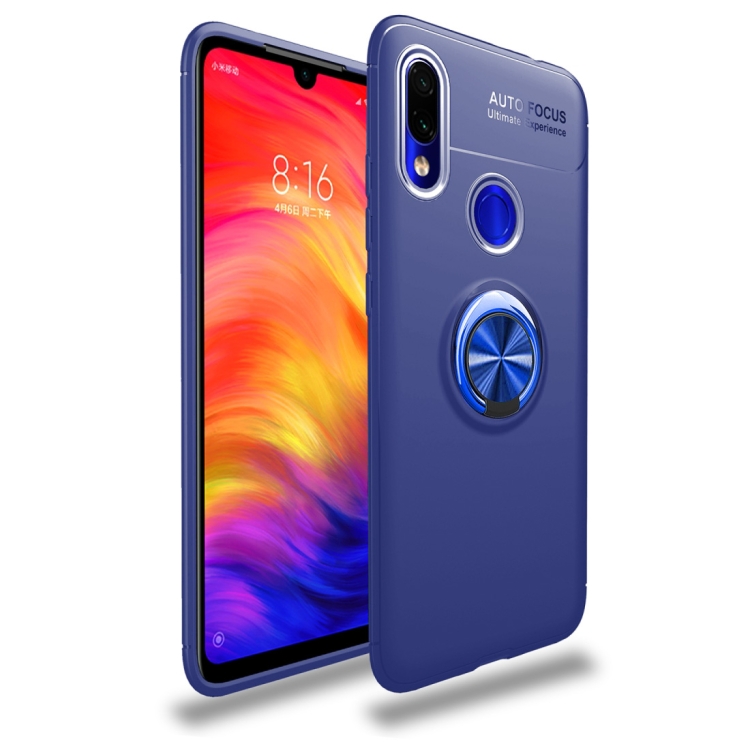 

Metal Ring Holder 360 Degree Rotating TPU Case for Xiaomi Redmi 7(Blue)