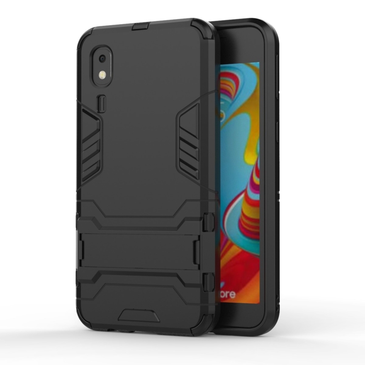 

Shockproof PC + TPU Case for Galaxy A2 Core, with Holder(Black)