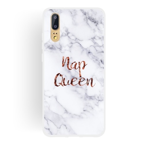 

Queen Frosted Matte Semi-transparent TPU Marble Phone Case for Huawei P20 Lite / Nova 3e