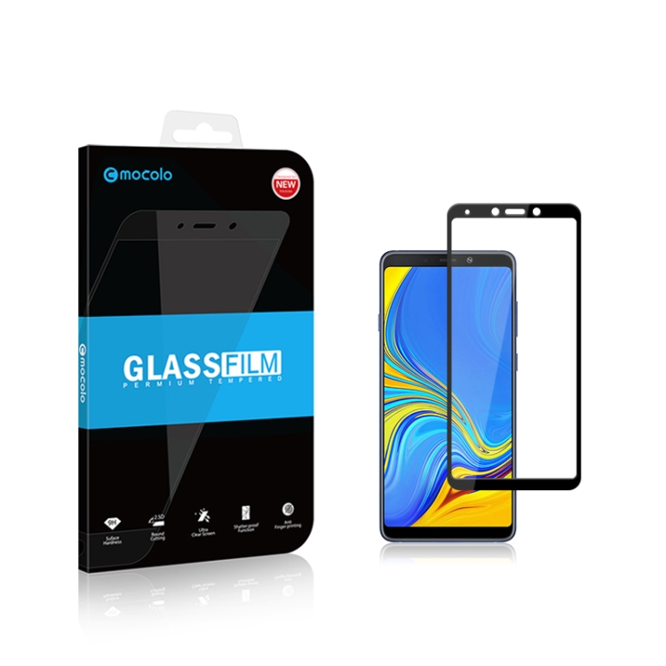 

mocolo 0.33mm 9H 2.5D Silk Print Tempered Glass Film for Galaxy A9 2018