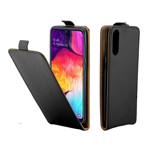 

Business Style Vertical Flip TPU Leather Case with Card Slot for Samsung Galaxy A50(black)