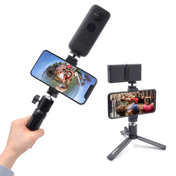 

STARTRC Aluminum Tripod Mount + Phone Clamp for Insta360 ONE / ONE X / EVO / DJI Osmo Action