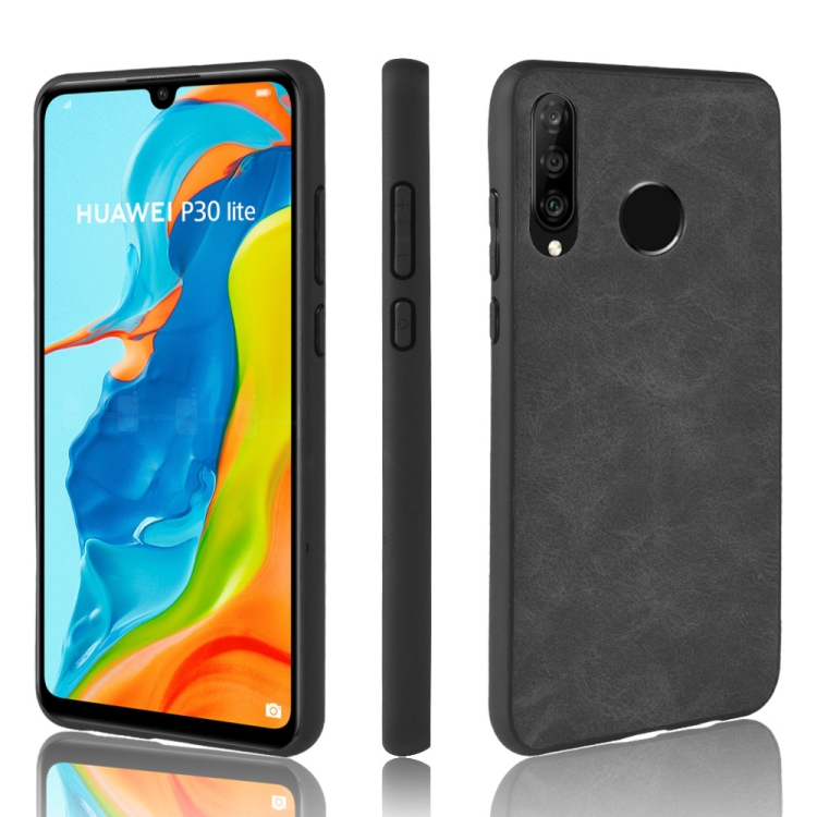

Shockproof Sheep Skin PC + PU + TPU Case for Huawei P30 Lite/Nova 4e(Black)