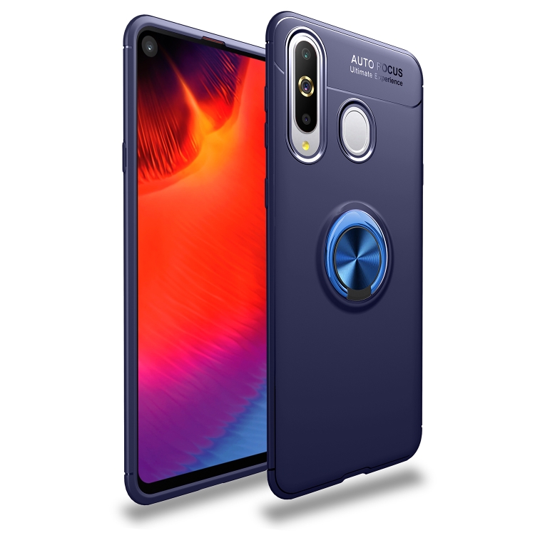 

Shockproof TPU Case for Galaxy A8s, with Holder(Blue)