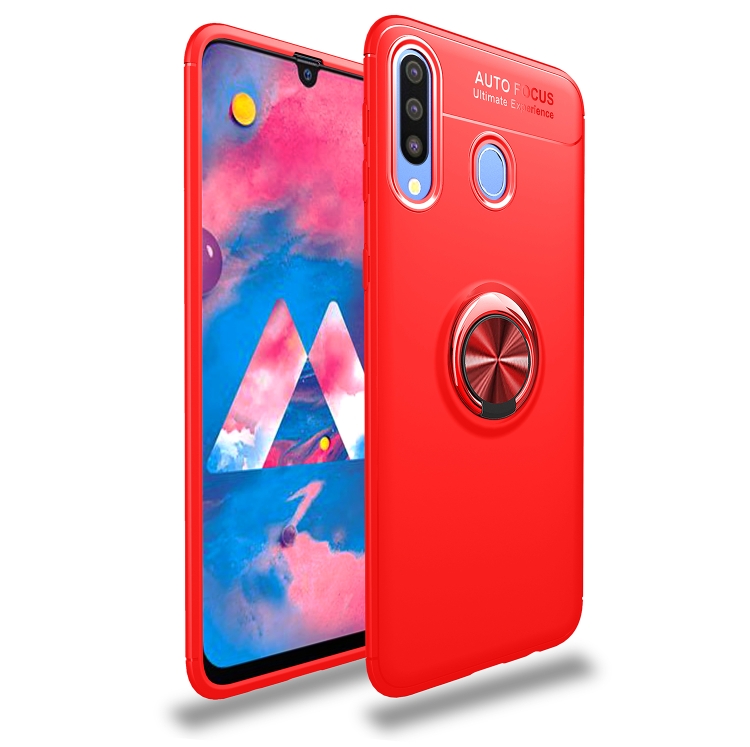 

Shockproof TPU Case for Galaxy A20 / A30, with Ring Holder(Red)