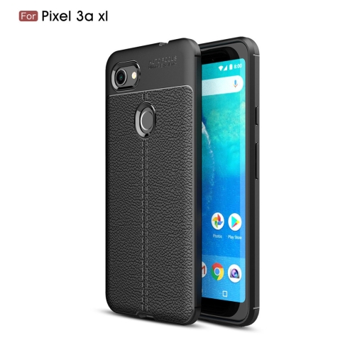 

Litchi Texture TPU Shockproof Case for Google Pixel 3a XL(Black)