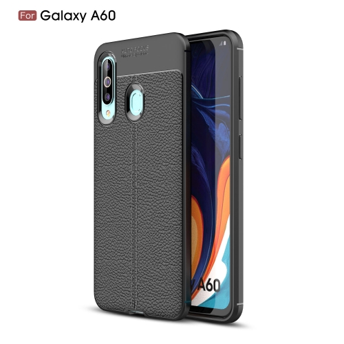 

Litchi Texture TPU Shockproof Case for Galaxy A60(Black)