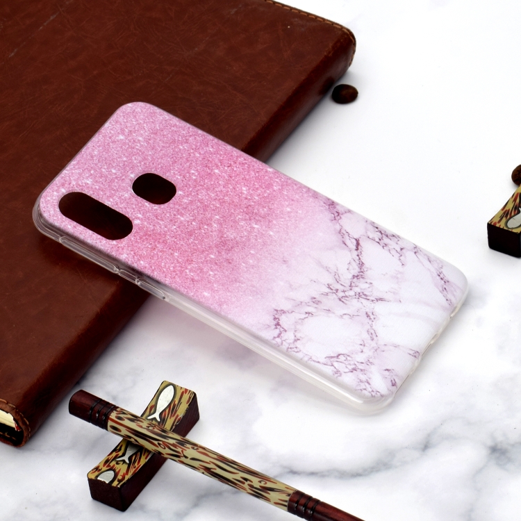 

Fashion Pattern TPU Shockproof Protective Case for Galaxy A40(Marble)