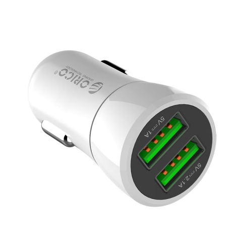 

ORICO Dual Ports USB Car Charger (UPQ-2U)(White)