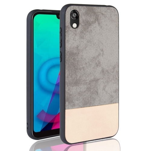 

Shockproof Color Matching Denim PC + PU + TPU Protective Case for Huawei Y5 (2019) / Honor 8S(Gray)