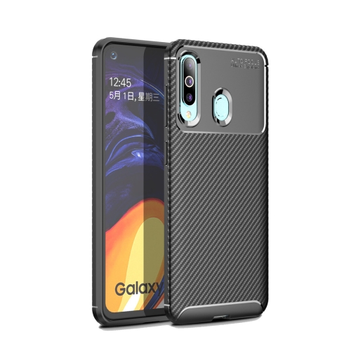

Beetle Series Carbon Fiber Texture Shockproof TPU Case for Galaxy A60(Black)