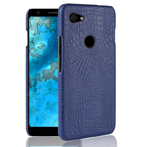 

Shockproof Crocodile Texture PC + PU Case For Google Pixel 3a(Blue)