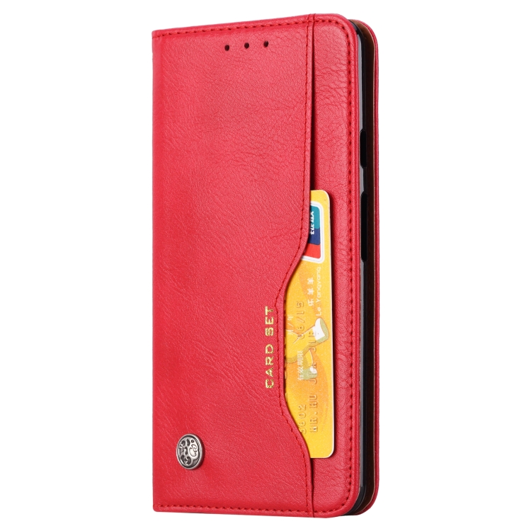 

Knead Skin Texture Horizontal Flip Leather Case for Google Pixel 3a XL, with Photo Frame & Holder & Card Slots & Wallet(Red)