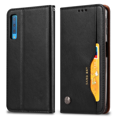 

Knead Skin Texture Horizontal Flip Leather Case for Samsung Galaxy A70, with Photo Frame & Holder & Card Slots & Wallet(Black)