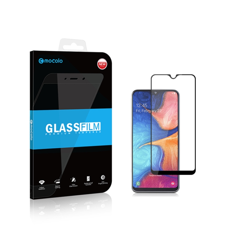 

mocolo 0.33mm 9H 2.5D Full Glue Tempered Glass Film for Galaxy A20e (Black)