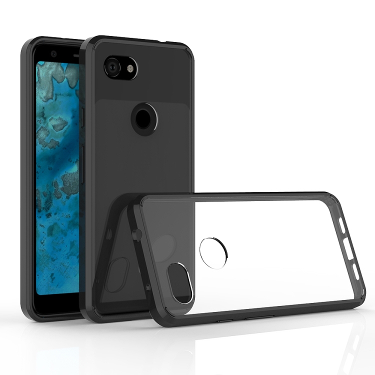 

Scratchproof TPU + Acrylic Protective Case for Google Pixel 3A(Black)