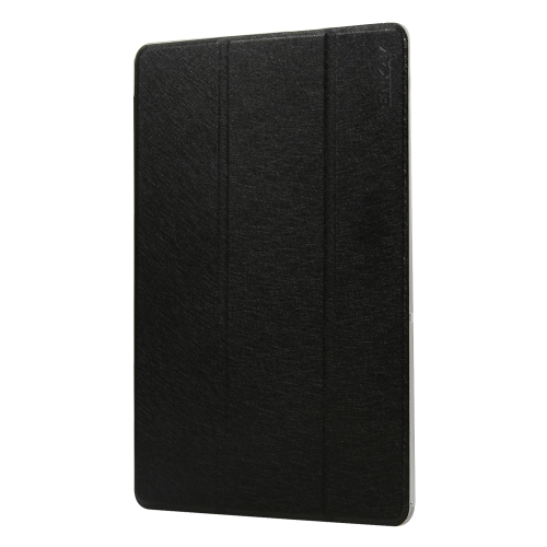 

ENKAY Silk Texture PU Leather + Plastic Bottom Smart Case with Three-folding Holder for Galaxy Tab S5e 10.5 T720 / T725(Black)