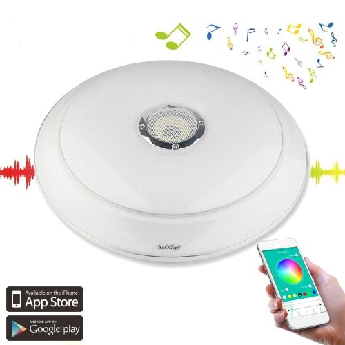 

YouOKLight YK2302 36W Stepless Dimming Multi-color Bluetooth Phone APP Control Music Ceiling Lamp, AC 220V