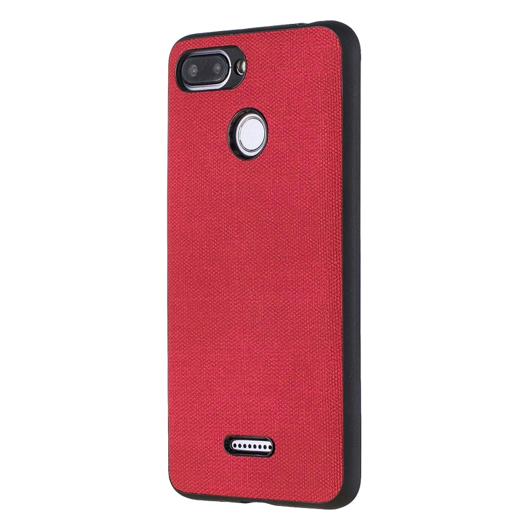 

Shockproof Matching Denim PC + PU + TPU Protective Case for Xiaomi Redmi 6A(Red)