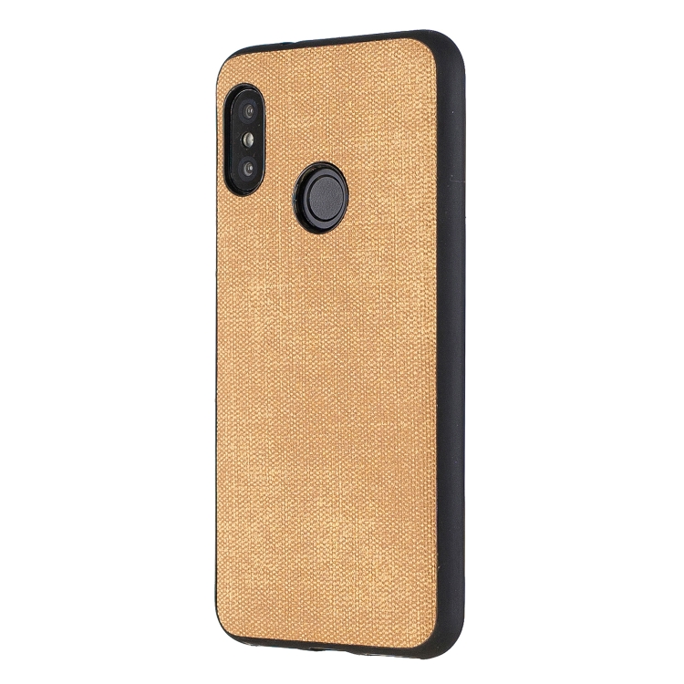 

Shockproof Matching Denim PC + PU + TPU Protective Case for Xiaomi Redmi Note 6 Pro(Light brown)