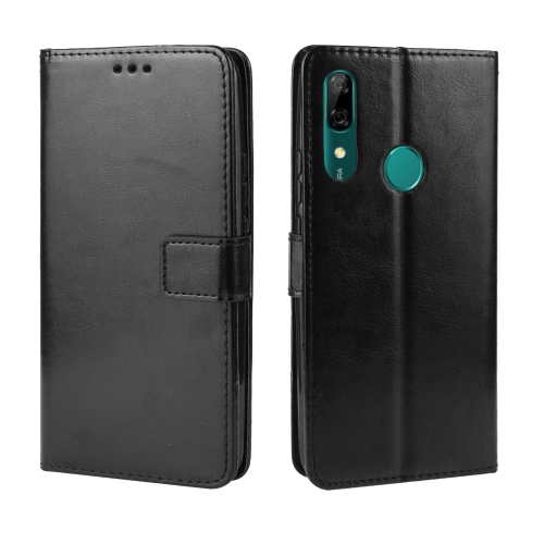

Retro Crazy Horse Texture Horizontal Flip Leather Case for Huawei P Smart Z / Y9 Prime (2019), with Holder & Card Slots & Photo Frame(Black)