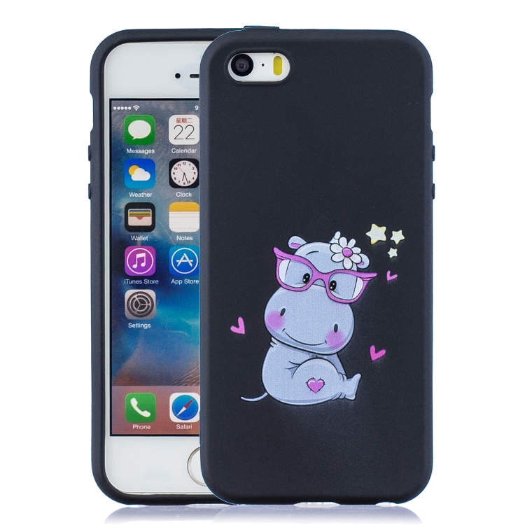 

Shockproof Protector Cover Full Coverage Silicone Case for iPhone 5 / 5s(Hippo)