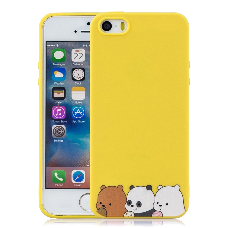 

Shockproof Protector Cover Full Coverage Silicone Case for iPhone 5 / 5s(The Bears)