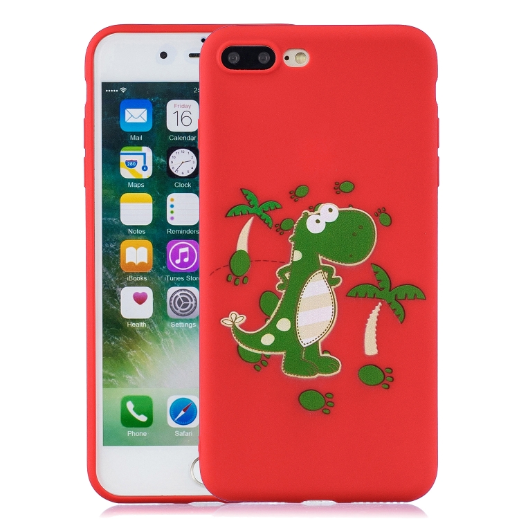 

Shockproof Protector Cover Full Coverage Silicone Case for iPhone 7 Plus / 8 Plus(Dinosaur)