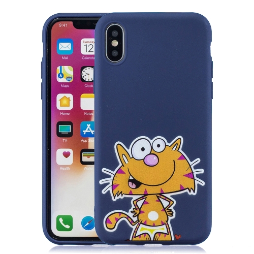 

Shockproof Protector Cover Full Coverage Silicone Case for iPhone XS Max, Color:Big face cat