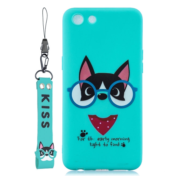 

Shockproof Protector Cover Full Coverage Silicone Case for OPPO A83(Eye Dog)