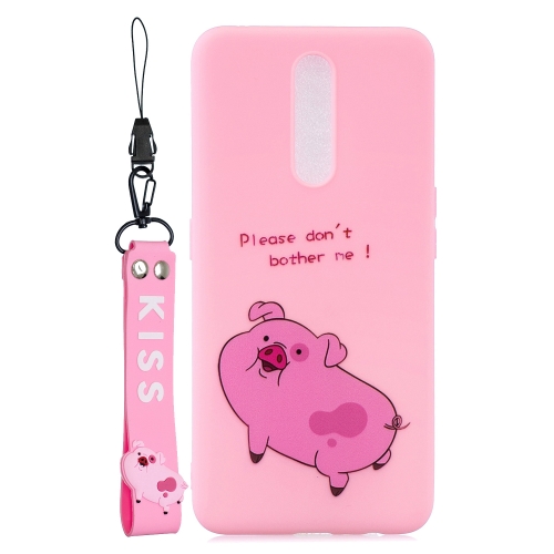 

Shockproof Protector Cover Full Coverage Silicone Case for OPPO F11(Pink Pig)