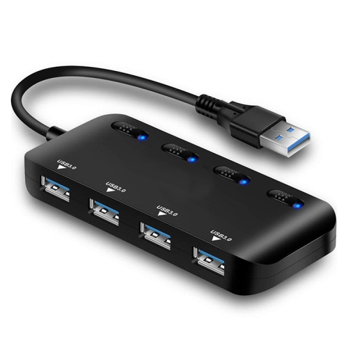 

Ultra Speed USB3.0 4 Port Hub with Switch