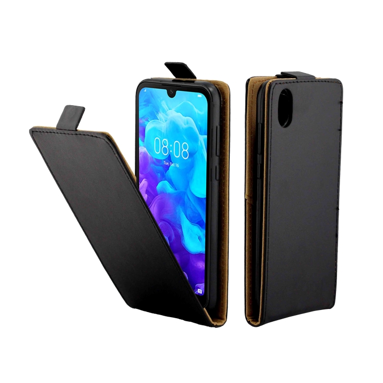 

Business Style Vertical Flip TPU Leather Case with Card Slot for Huawei Y5 (2019)/Honor 8S(black)