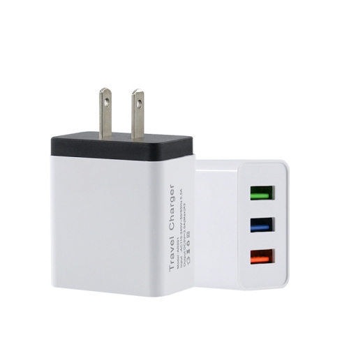 

2A 3USB Mobile Phone Travel Charger US PLug(black)