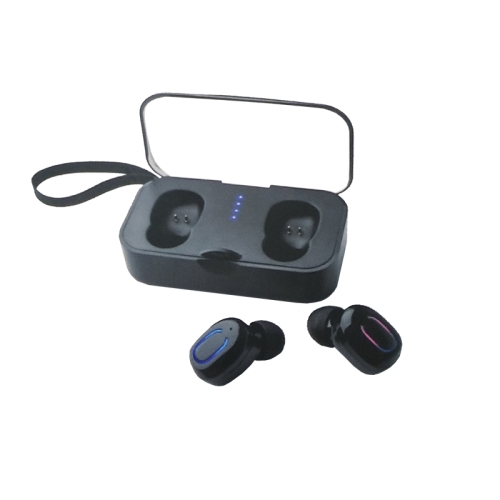 

T18S binaural mini wireless Bluetooth headset with charging compartment(Black)