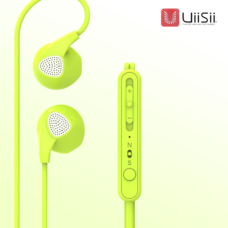 

Uiisii U1 Sport Earphones Universal Mobile Phone Music Player Headset In-ear Earbuds Earpiece with Microphone(green)