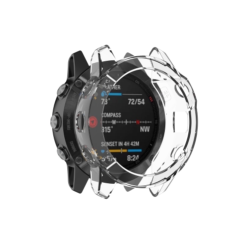 

Suitable for Garmin Fenix 6S / 6S Pro transparent TPU Silica Gel Watch Case(Transparent white)