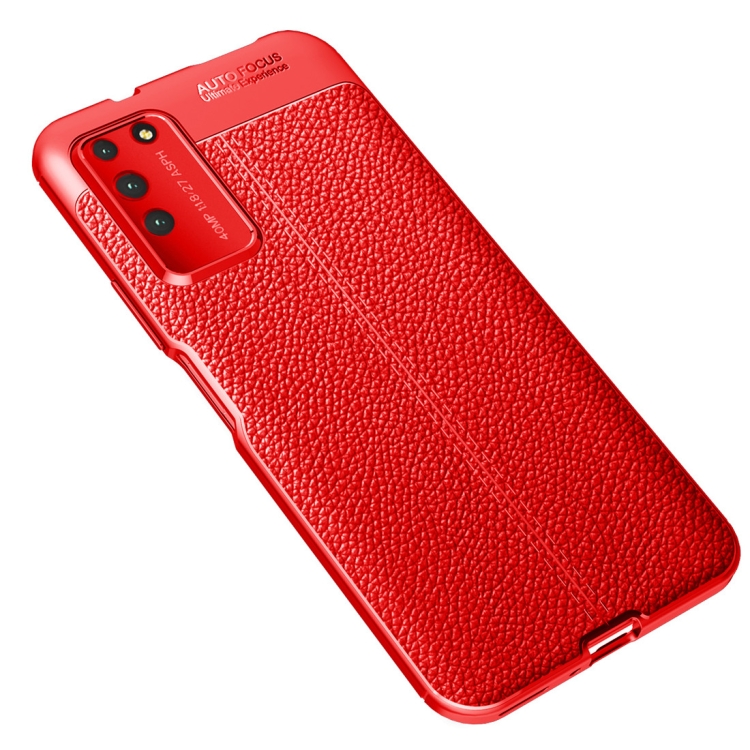 

For Huawei Honor X10 Litchi Texture TPU Shockproof Case(Red)