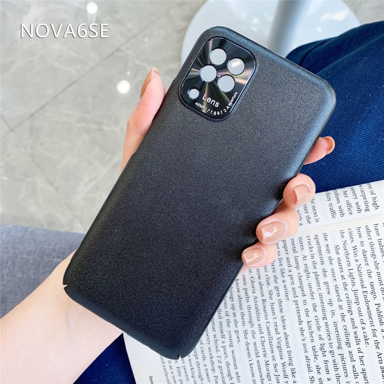 

For Huawei P40 Lite/Nova 7i/Nova 6SE All-Inclusive Pure Prime Skin Plastic Case with Lens Ring Protection Cover(Black)