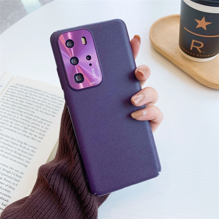 

For Huawei P40 Pro All-Inclusive Pure Prime Skin Plastic Case with Lens Ring Protection Cover(Purple)