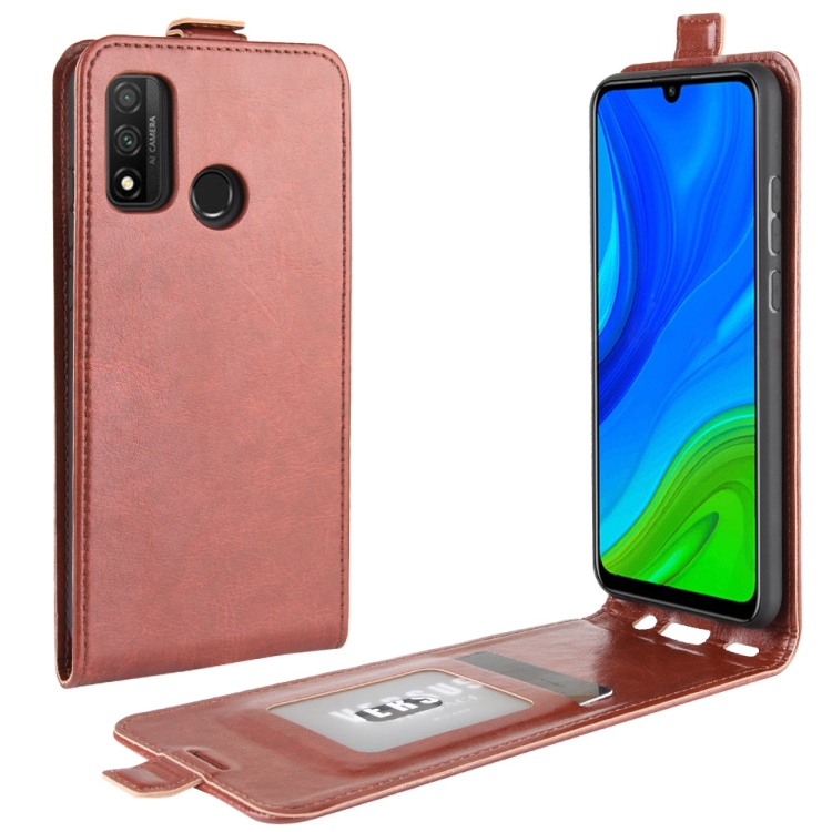 

For Huawei P smart 2020 R64 Texture Single Vertical Flip Leather Protective Case with Card Slots & Photo Frame(Brown)