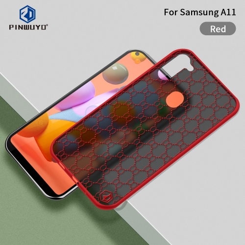 

For Samsung Galaxy A11（U.S） PINWUYO Series 2 Generation PC + TPU Waterproof and Anti-drop All-inclusive Protective Case(Red)