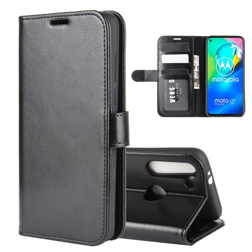 

For Motorola Moto G8 Power R64 Texture Single Horizontal Flip Protective Case with Holder & Card Slots & Wallet& Photo Frame(Black)