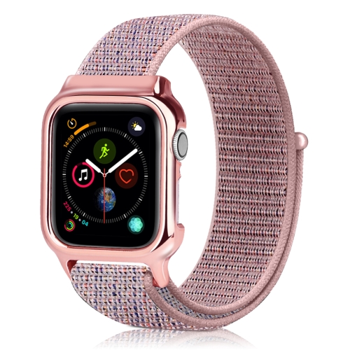 

Simple Fashion Nylon Watch Strap with Frame for Apple Watch Series 4 44mm