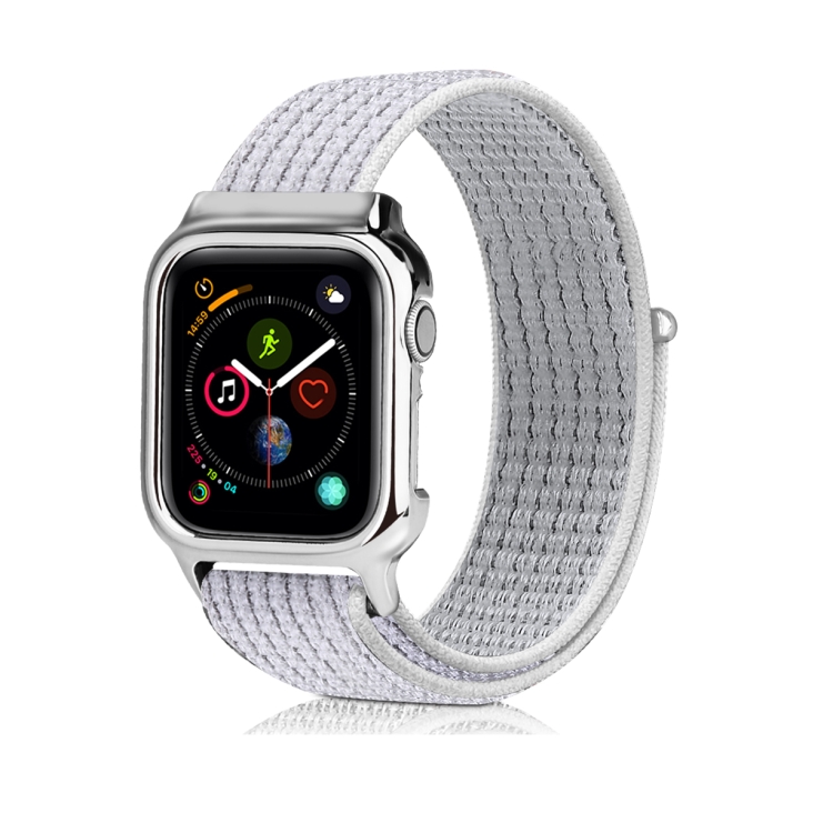 

Simple Fashion Nylon Watch Strap with Frame for Apple Watch Series 5 & 4 44mm