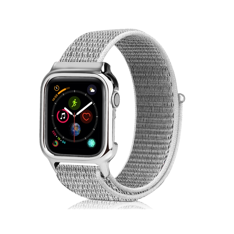 

Simple Fashion Nylon Watch Strap with Frame for Apple Watch Series 4 44mm