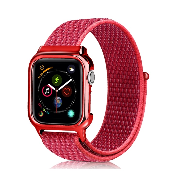 

Simple Fashion Nylon Watch Strap with Frame for Apple Watch Series 5 & 4 44mm